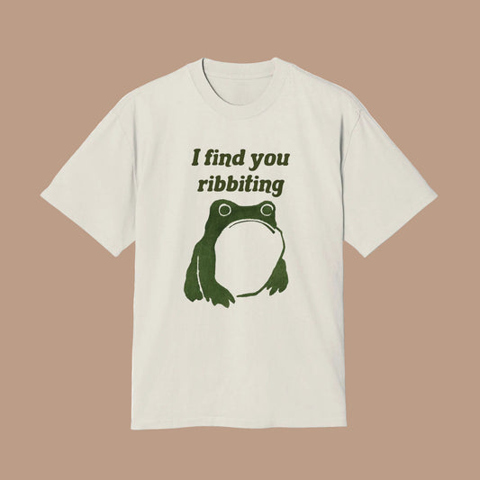 I Find You Ribbiting Matsumoto Hoji Frog Unisex Heavy Cotton T-Shirt