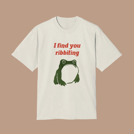 I Find You Ribbiting Matsumoto Hoji frog Unisex Heavy T-Shirt