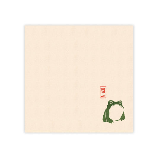 Japanese Frog Post-it® Notes Matsumoto Hoji Inspired Art Minimalist Ink Illustration Post It Note Pad unimpressed frog gift stationary