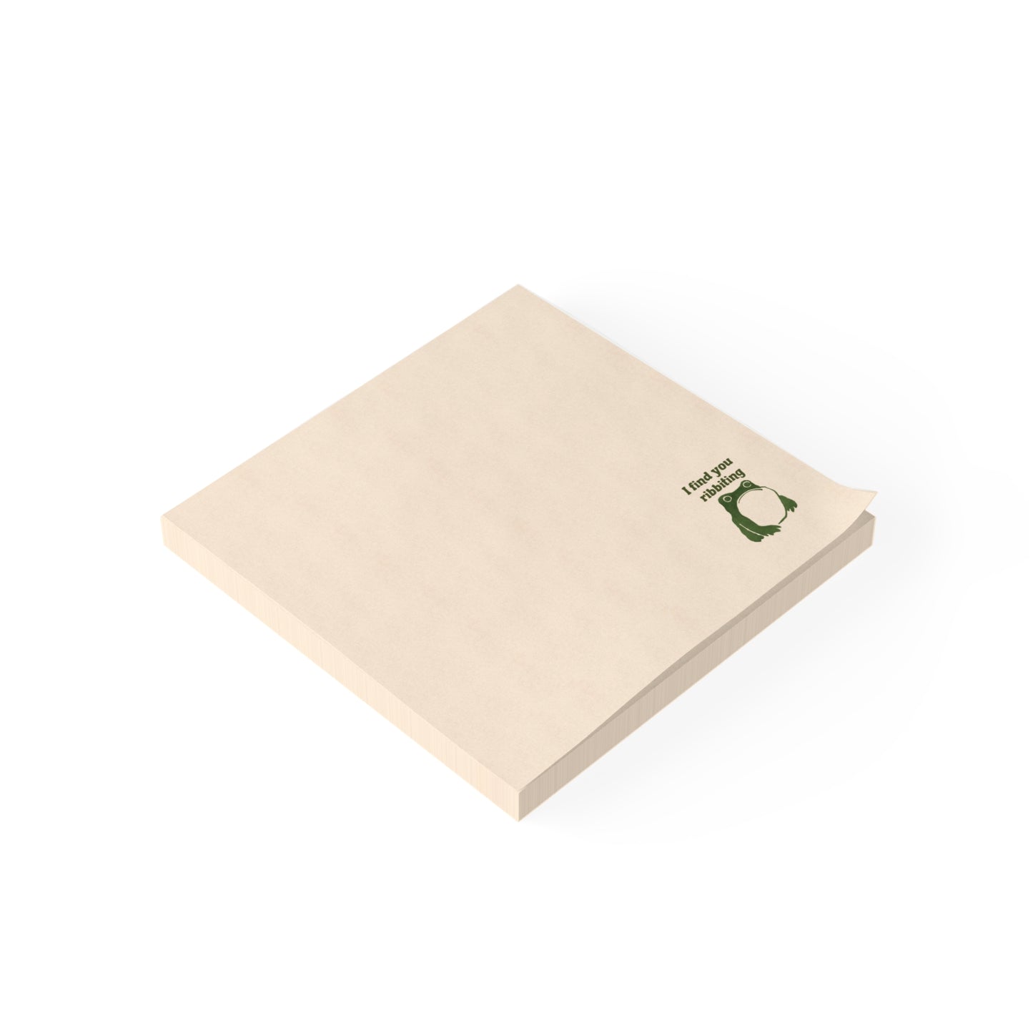 "I find you ribbiting" Japanese Frog Post-it® Notes Matsumoto Hoji Inspired Art Minimalist Ink Illustration Post It Note Pad unimpressed frog gift stationary