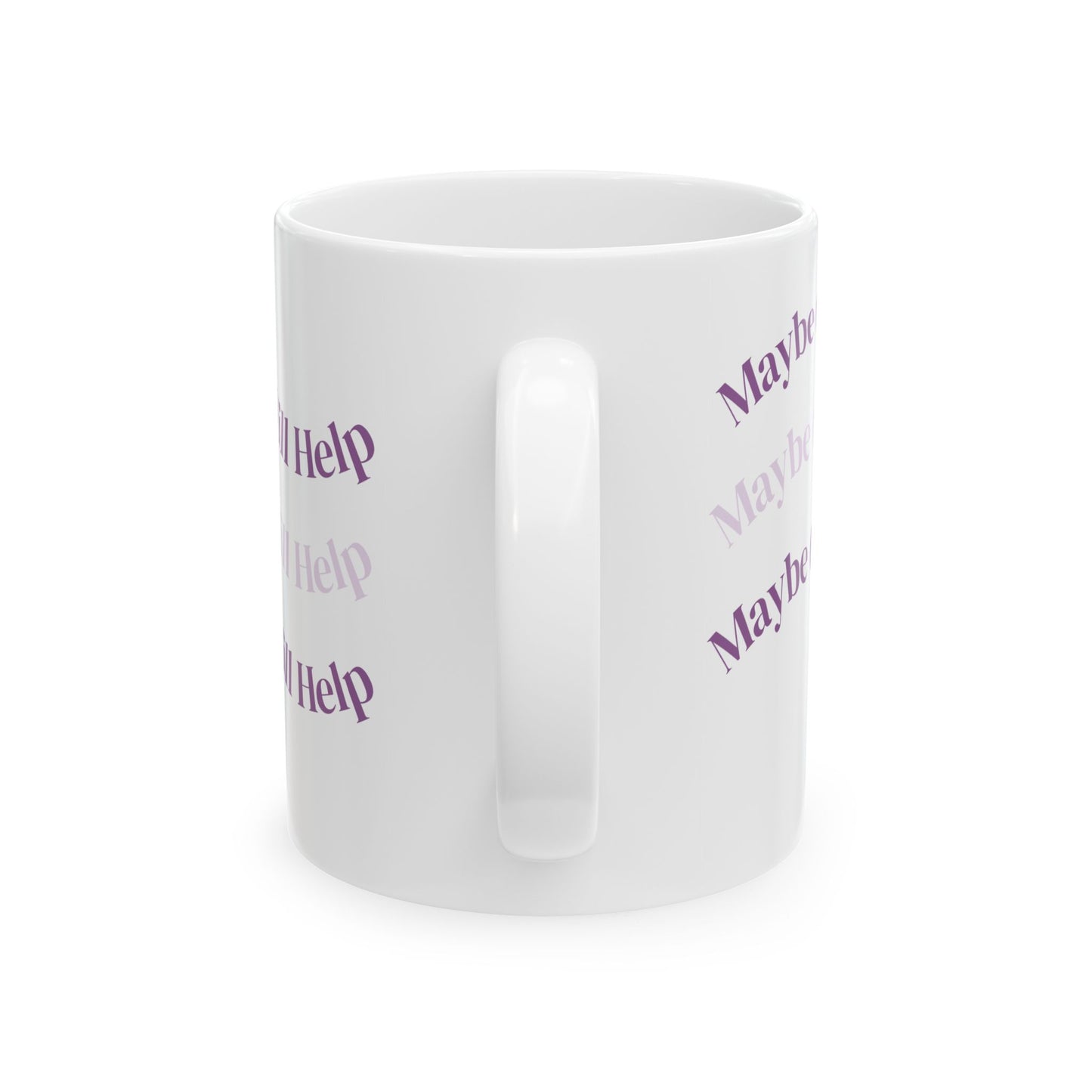 Maybe Coffee Will Help Purple Wave Ceramic Mug (11oz, 15oz)