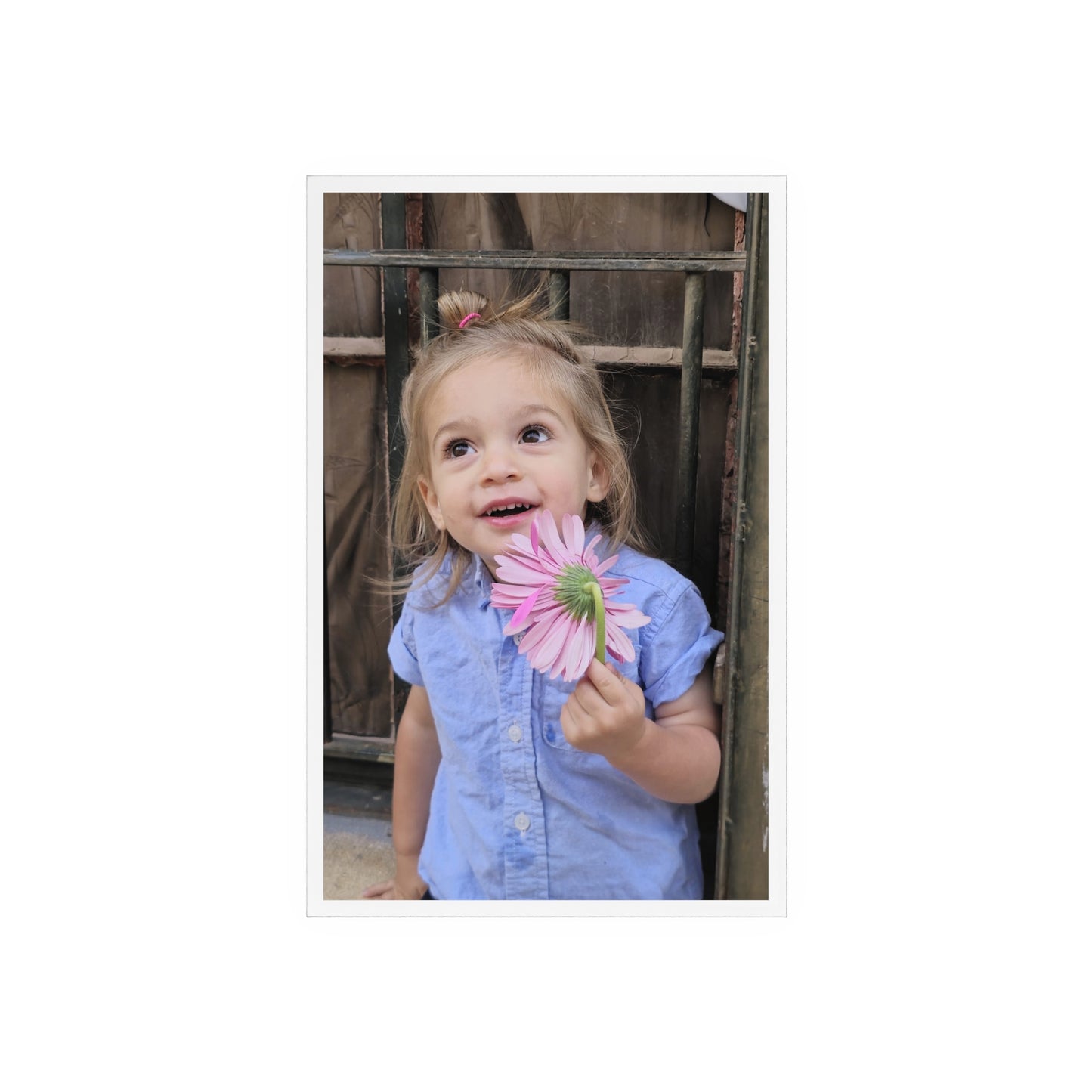 Personalized Picture Acrylic Sign with Wooden Stand