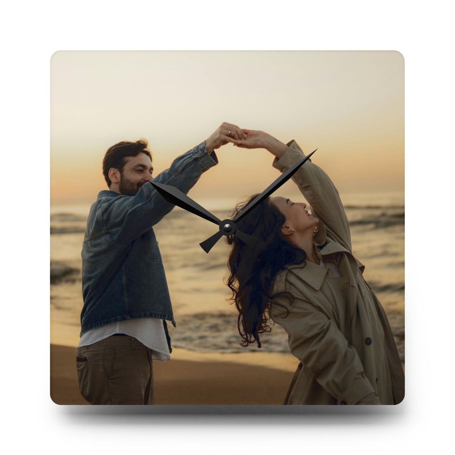 Personalized Photo Acrylic Wall Clock – Custom Picture Clock