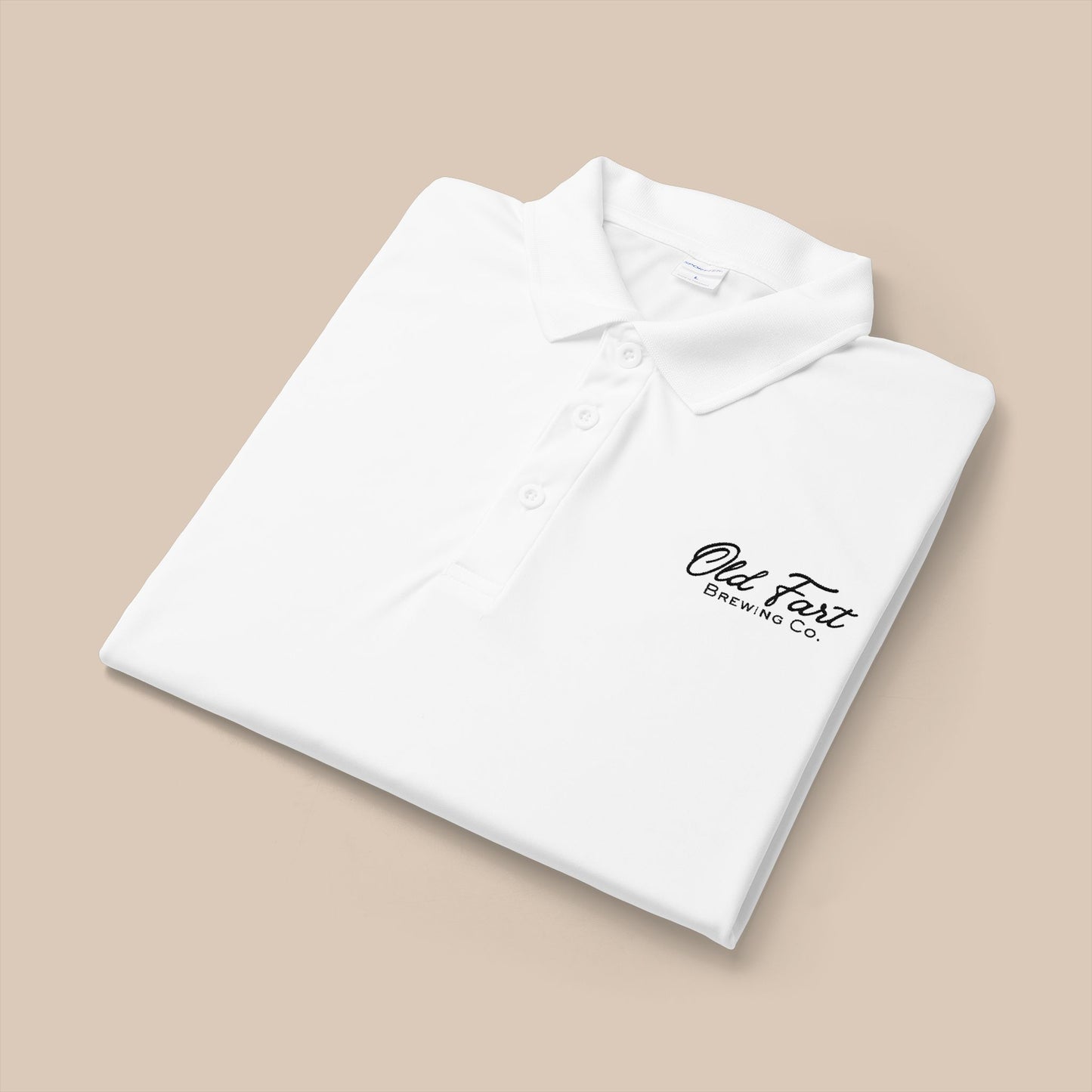 Embroidered "Old Fart Brewing Co." Polo Shirt| Funny Retirement Gift |Dad gift| grandpa Gift |Birthday Gift | Fart Joke | Coach Gift | Polo