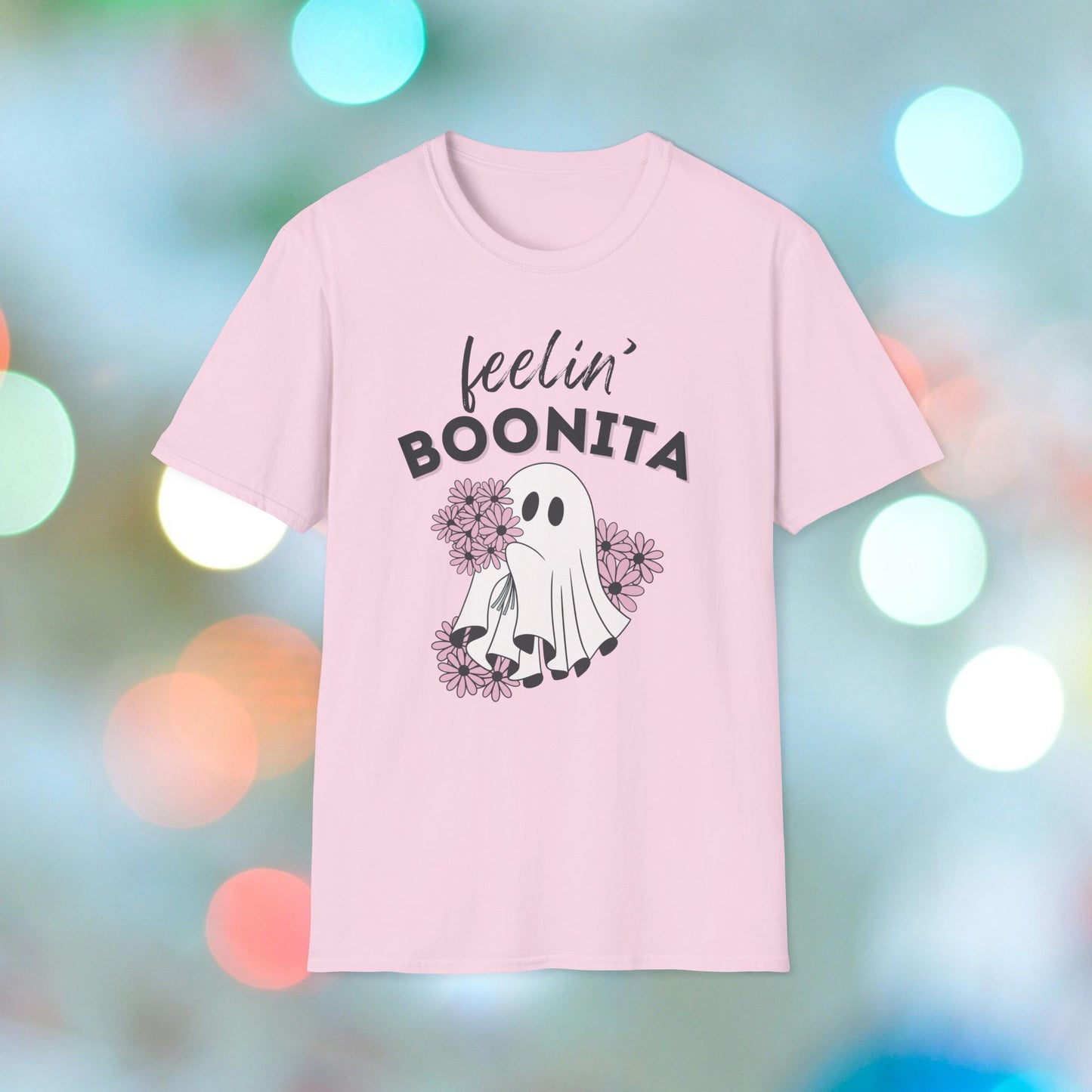 Feelin Boonita, Funny Ghost Shirt, Retro Ghost, Halloween, Softstyle T-Shirt, TikTok Meme Vibes, Unisex Halloween Tshirts, Halloween Outfit