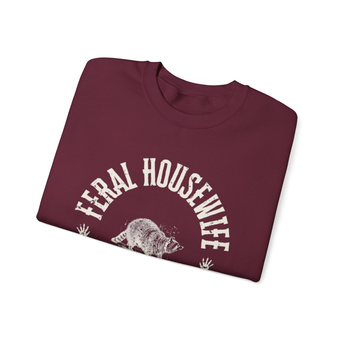 Feral Housewife Sweatshirt, Racoon Mom Gift, Midwest Mom Aestetic, Wife Sweatshirts, Gift for-her