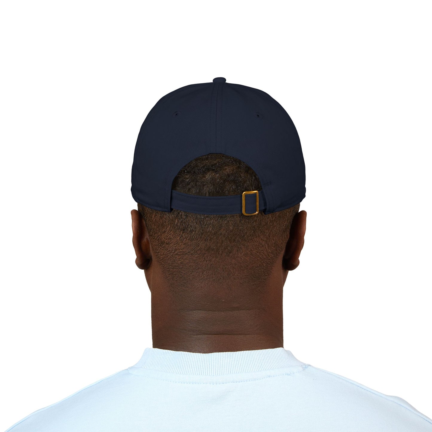 "Maybe Coffee Will Help" Embroidered Organic Baseball Cap | Yellow on Dark Versions