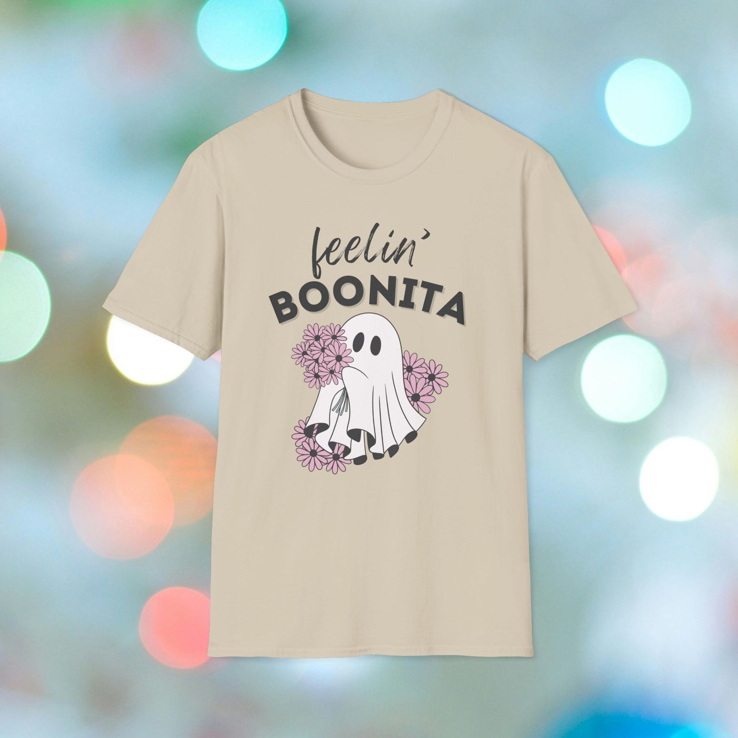 Feelin Boonita, Funny Ghost Shirt, Retro Ghost, Halloween, Softstyle T-Shirt, TikTok Meme Vibes, Unisex Halloween Tshirts, Halloween Outfit