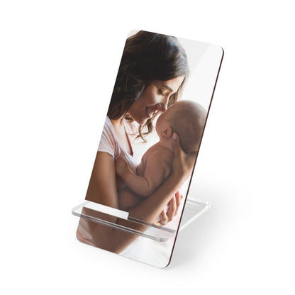 Custom Family Picture Phone Stand – Personalized Smartphone Display, Desk Organizer, Stocking Stuffer Gift under $10, Family Photo Mobile Display