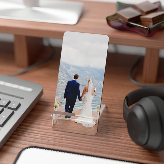 Custom Family Picture Phone Stand, Personal Smartphone Display, Desk Office Gift