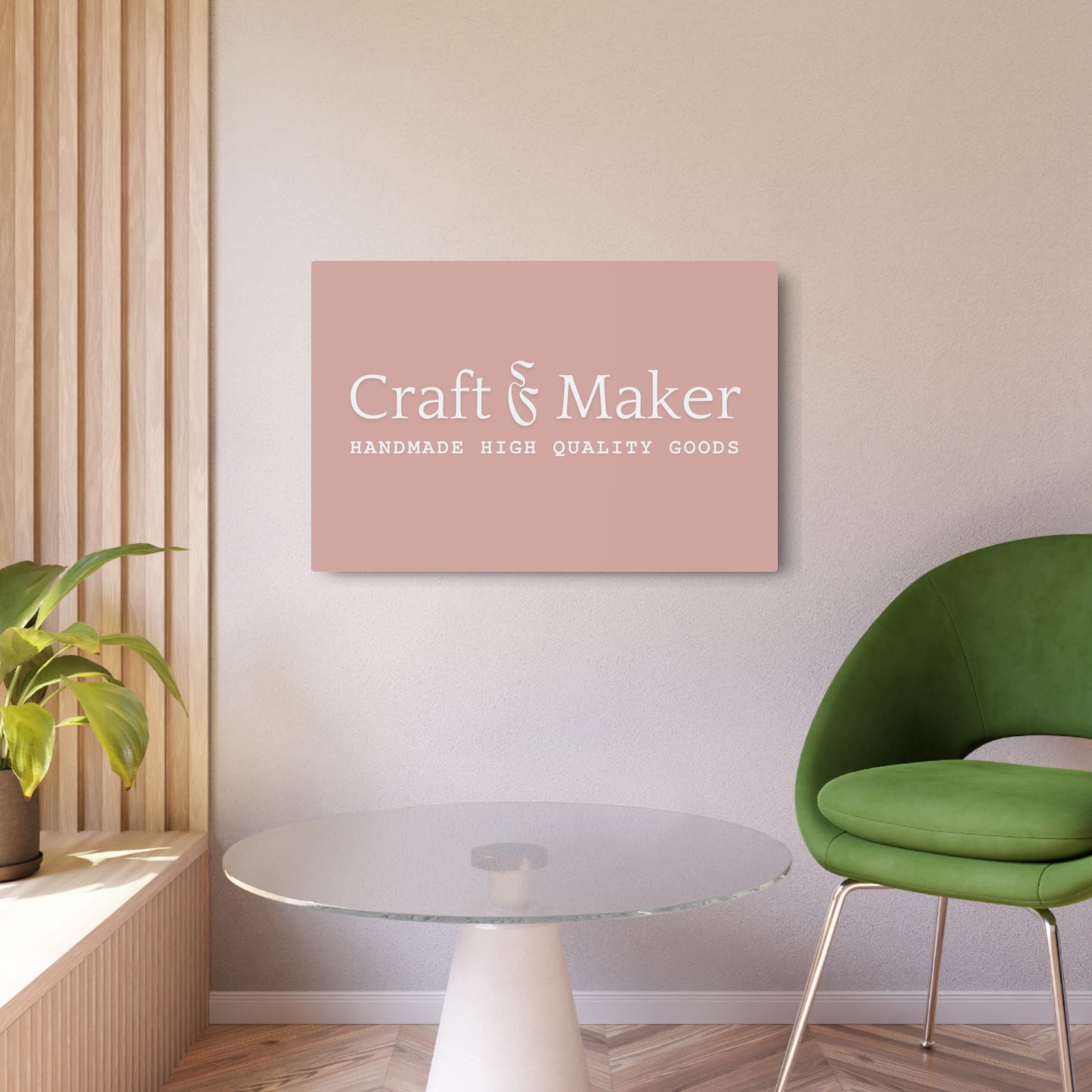 Horizontal Metal Business Branding Sign | Custom Design | Metal Art Sign