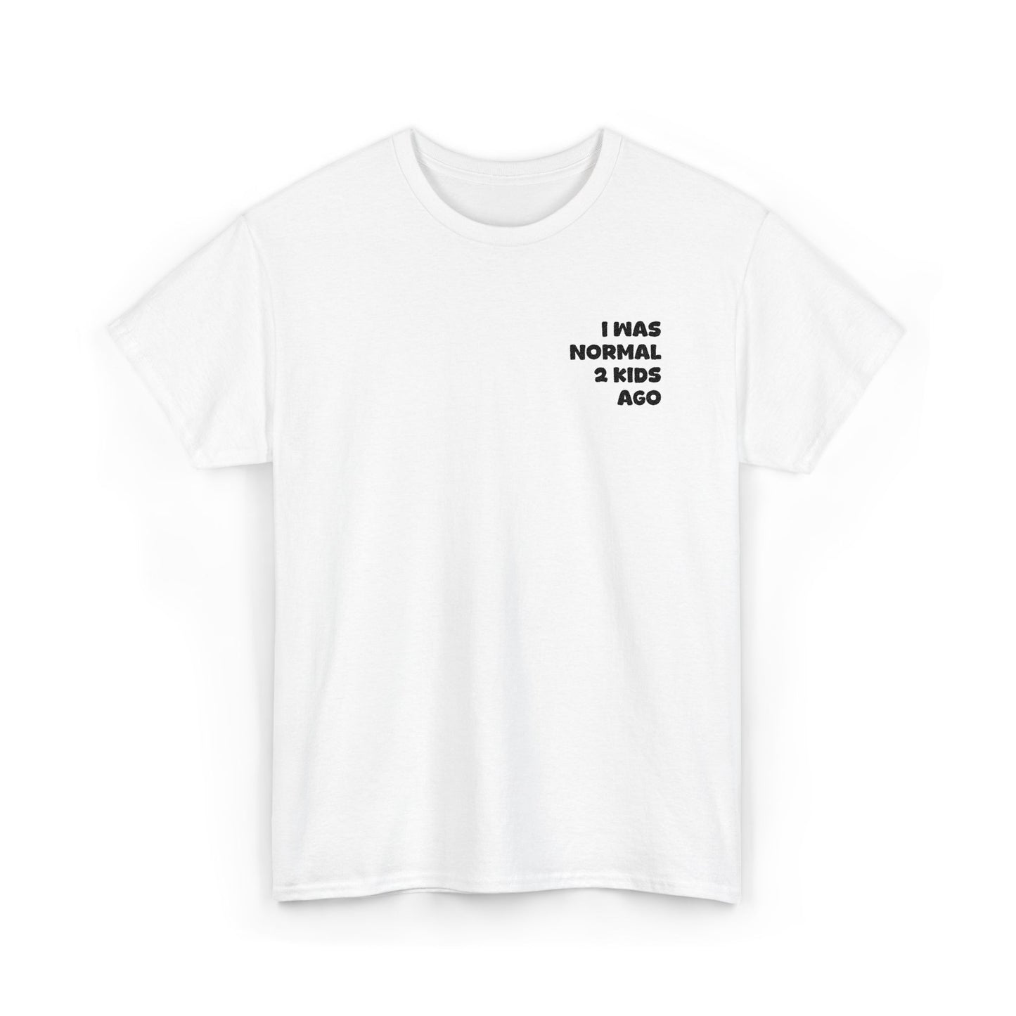 Embroidered "I Was Normal 2 Kids Ago" Tee