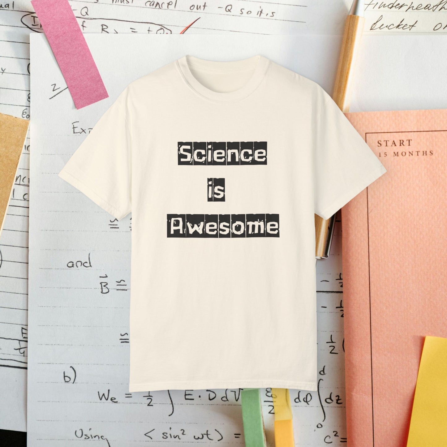 Science is Awesome Unisex Comfort Colors Shirt, Teacher T-shirt, Physics Gift, Stem Major Gift, Chemistry & Biology Nerd Shirt