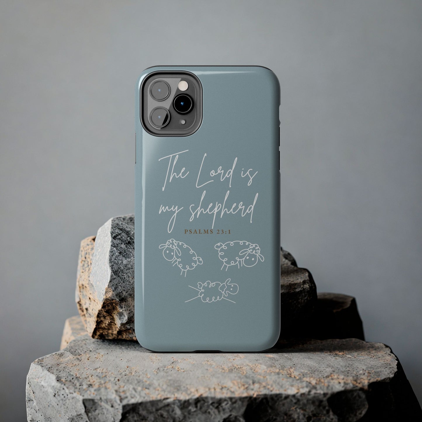 The Lord is my Shepherd, Christian Tough Phone Case, Bible Hard iPhone 16, Samsung S24 Phone Cover, Phone Cover, Gift for her, Faith