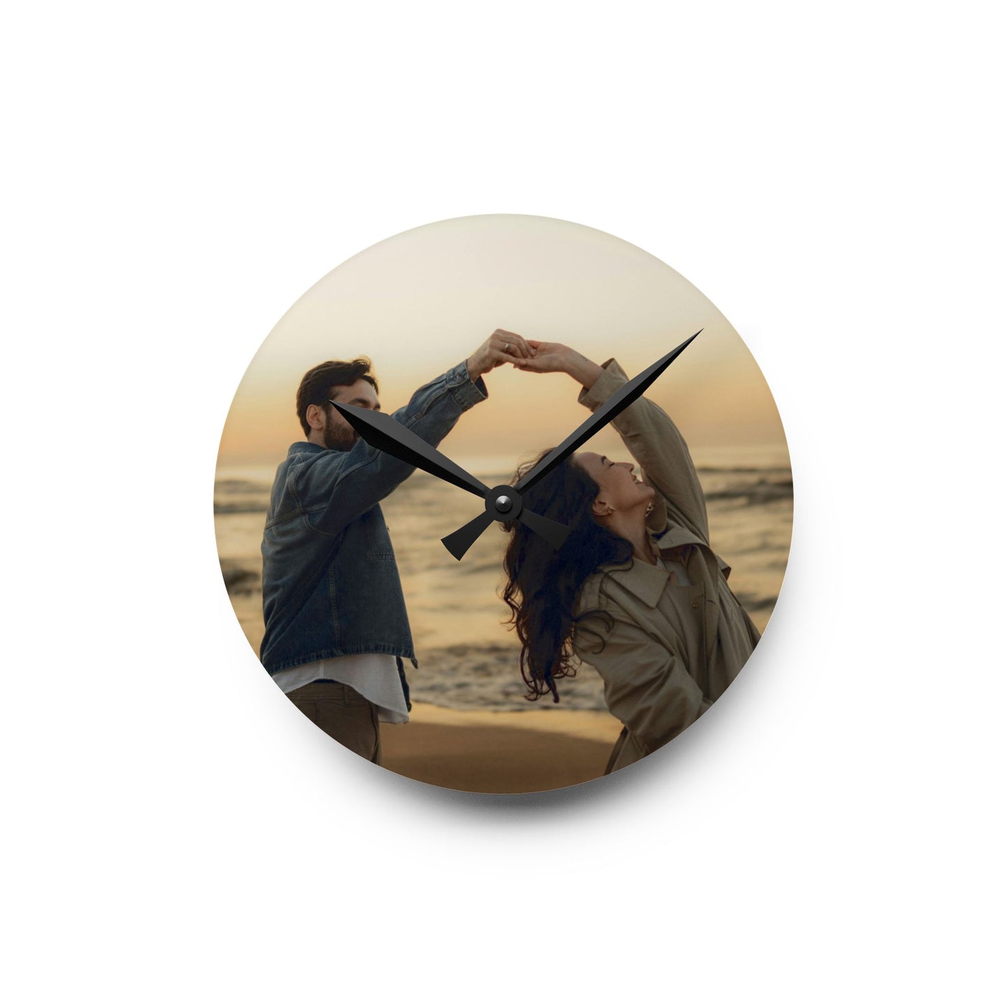 Personalized Photo Acrylic Wall Clock – Custom Picture Clock