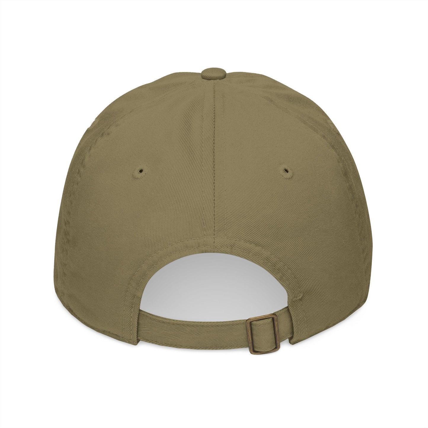 "Maybe Coffee Will Help" Embroidered Organic Baseball Cap | Navy Text