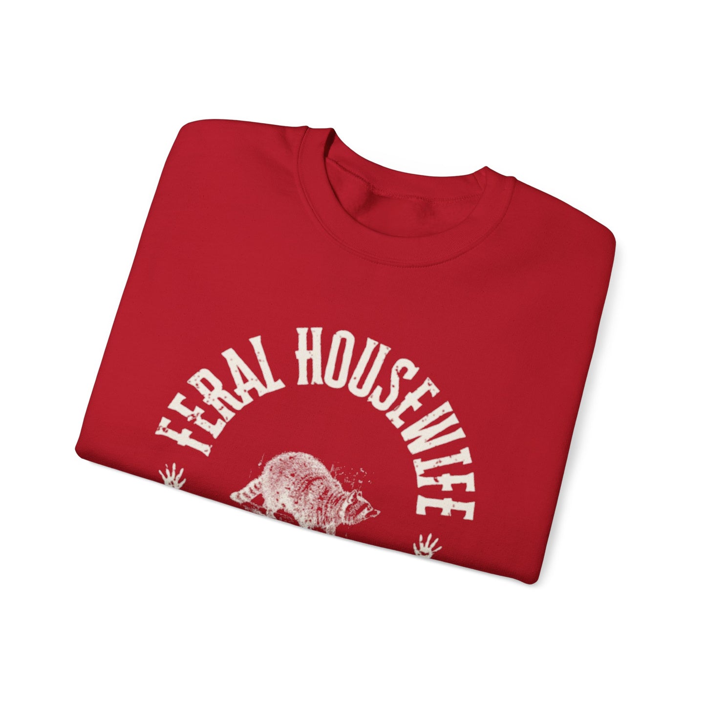 Feral Housewife Sweatshirt, Racoon Mom Gift, Midwest Mom Aestetic, Wife Sweatshirts, Gift for-her