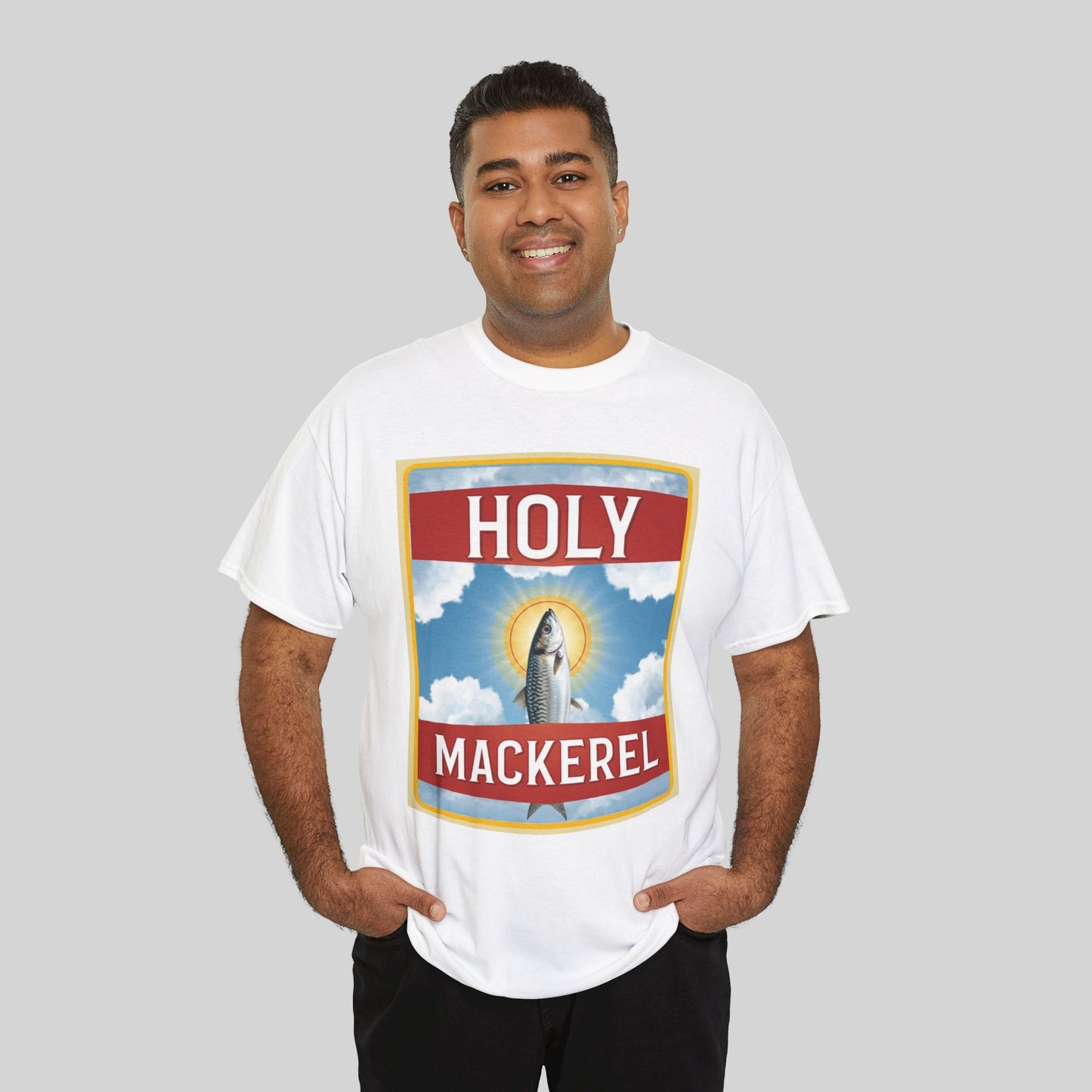 Holy Mackeral Vintage Pun T-Shirt — Retro Fishing Graphic Tee