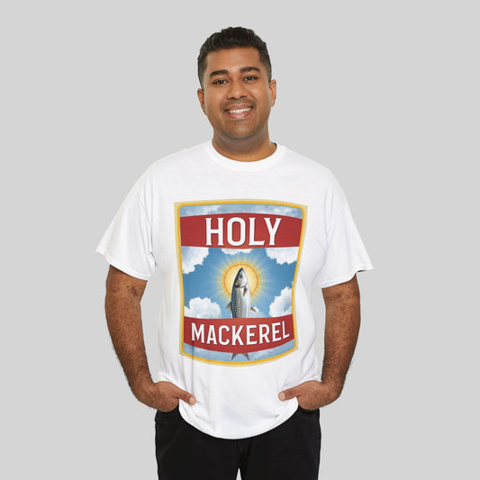 Holy Mackeral Vintage Pun T-Shirt — Retro Fishing Graphic Tee