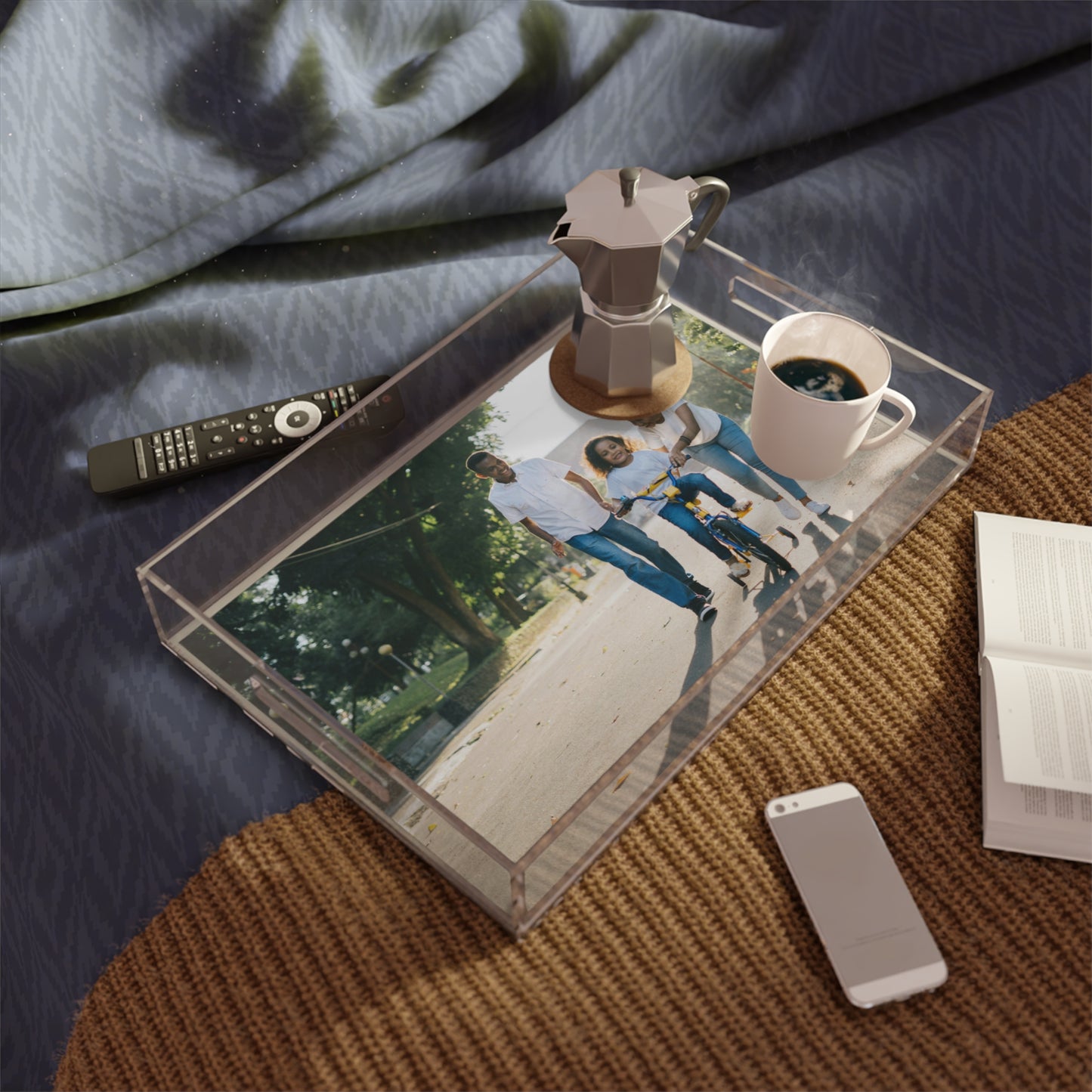 Personalized Photo Serving Tray – Custom Printed Tray with Handles