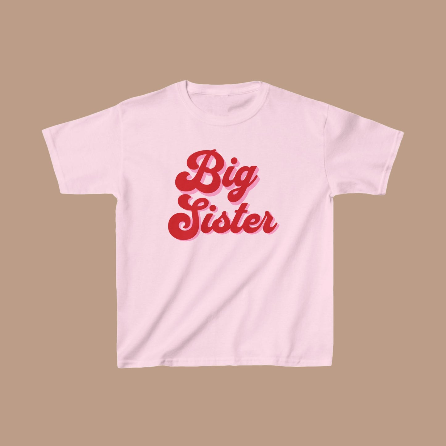 Big Sister Retro - Child Shirt| Little Girl Tshirt | Sister Shirt | Kid Shirt | Sister Shirts | Pink TShirt| Pregnancy Reveal| New Sibling