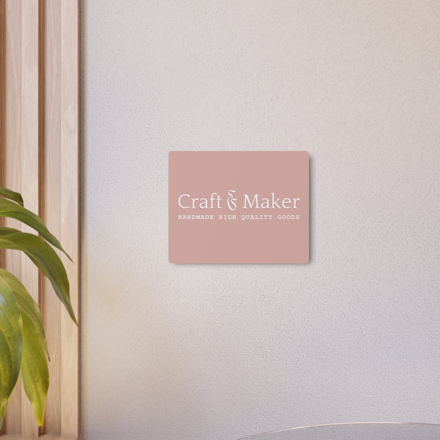 Horizontal Metal Business Branding Sign | Custom Design | Metal Art Sign