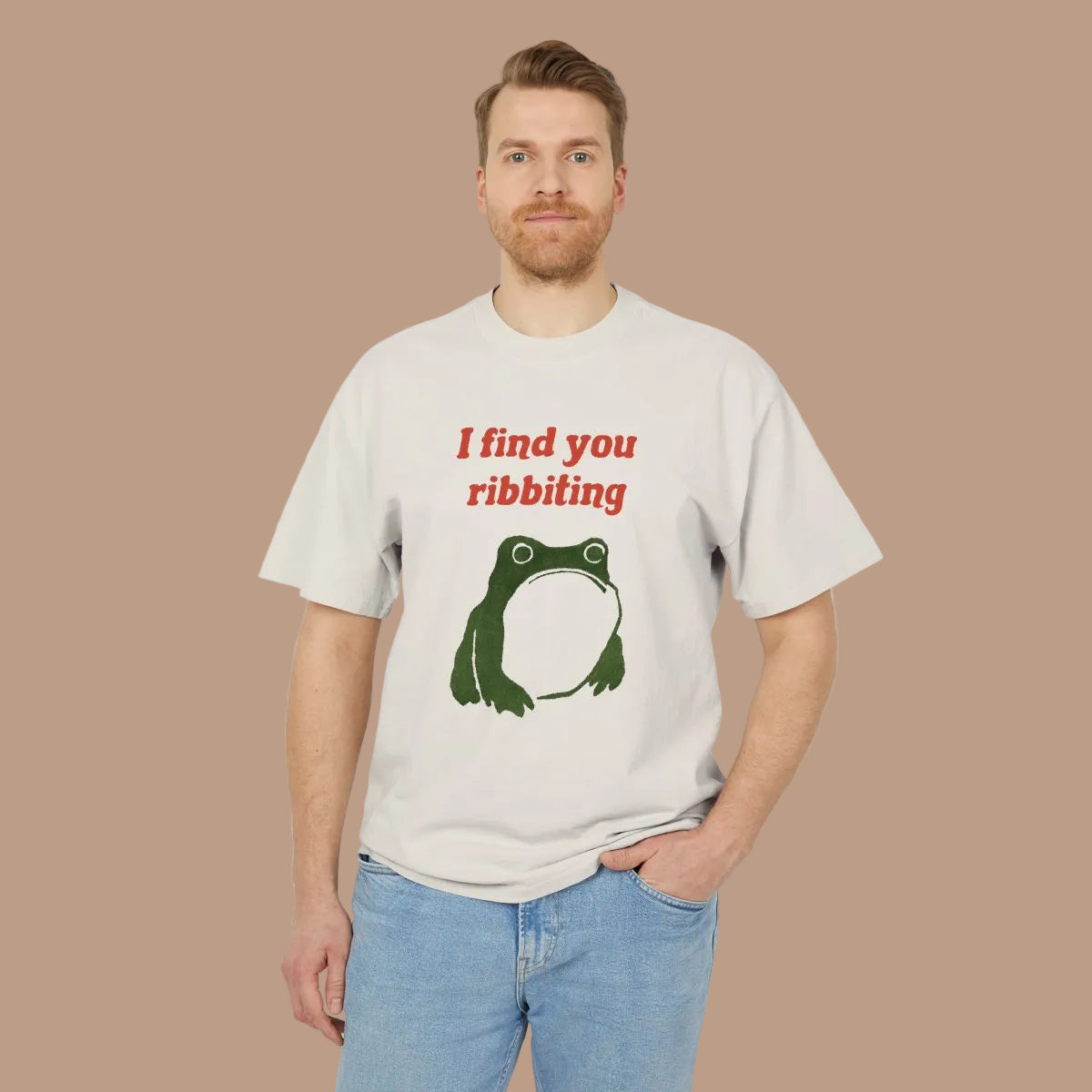 I Find You Ribbiting Matsumoto Hoji frog Unisex Heavy T-Shirt